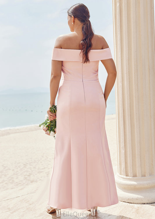 Trumpet/Mermaid Off-the-Shoulder Sleeveless Floor-Length Stretch Crepe Plus Size Bridesmaid Dresses Selena DGP0025261