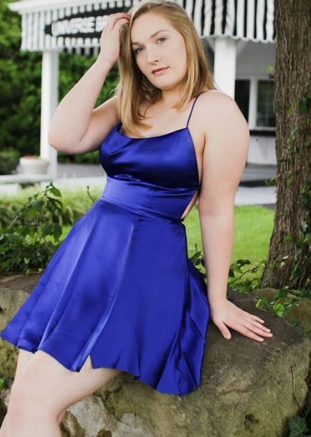 Plus Size For Teen Cheap Hoco Homecoming Dresses Royal Blue Mckinley Dress CD2934